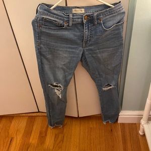 madewell 9” high rise skinny jeans